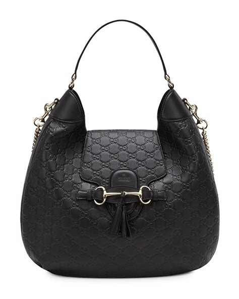 gucci emily guccissima leather shoulder bag|gucci guccissima leather hobo bag.